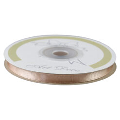 Rola panglica satin Rose Gold 6 mm x 25 m, Art Deco