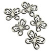 Set 5 decor craft Fluture din lemn 4/3 CM