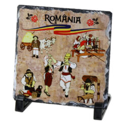 Placa ardezie Romania - Mestesugari 14x14 CM