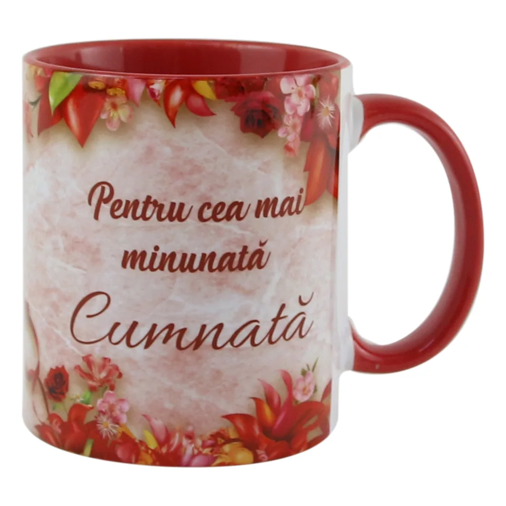 Cana ceramica "Pentru cea mai minunata Cumnata" 330 ml