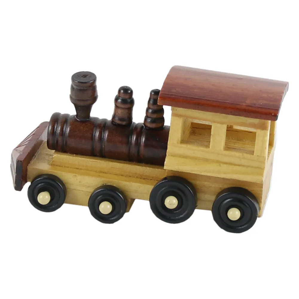 Locomotiva vintage din lemn 12 CM, Macheta