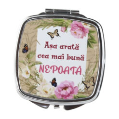 Oglinda de buzunar "Asa arata cea mai buna Nepoata", 6.5 CM
