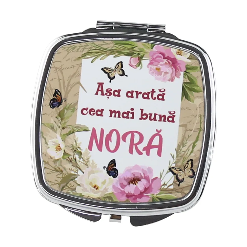 Oglinda de buzunar "Asa arata cea mai buna Nora", 6.5 CM