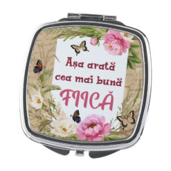 Oglinda de buzunar "Asa arata cea mai buna Fiica", 6.5 CM