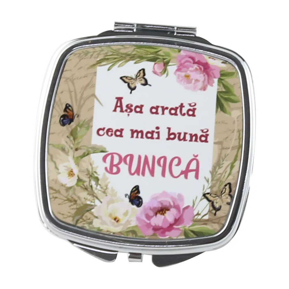 Oglinda de buzunar "Asa arata cea mai buna Bunica", 6.5 CM