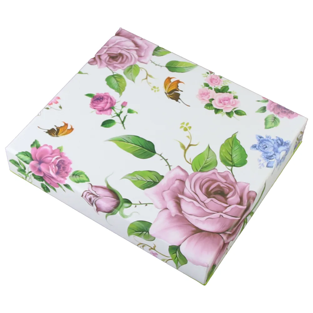 Set 6 lingurite tort cu maner din ceramica, flori - imagine 2