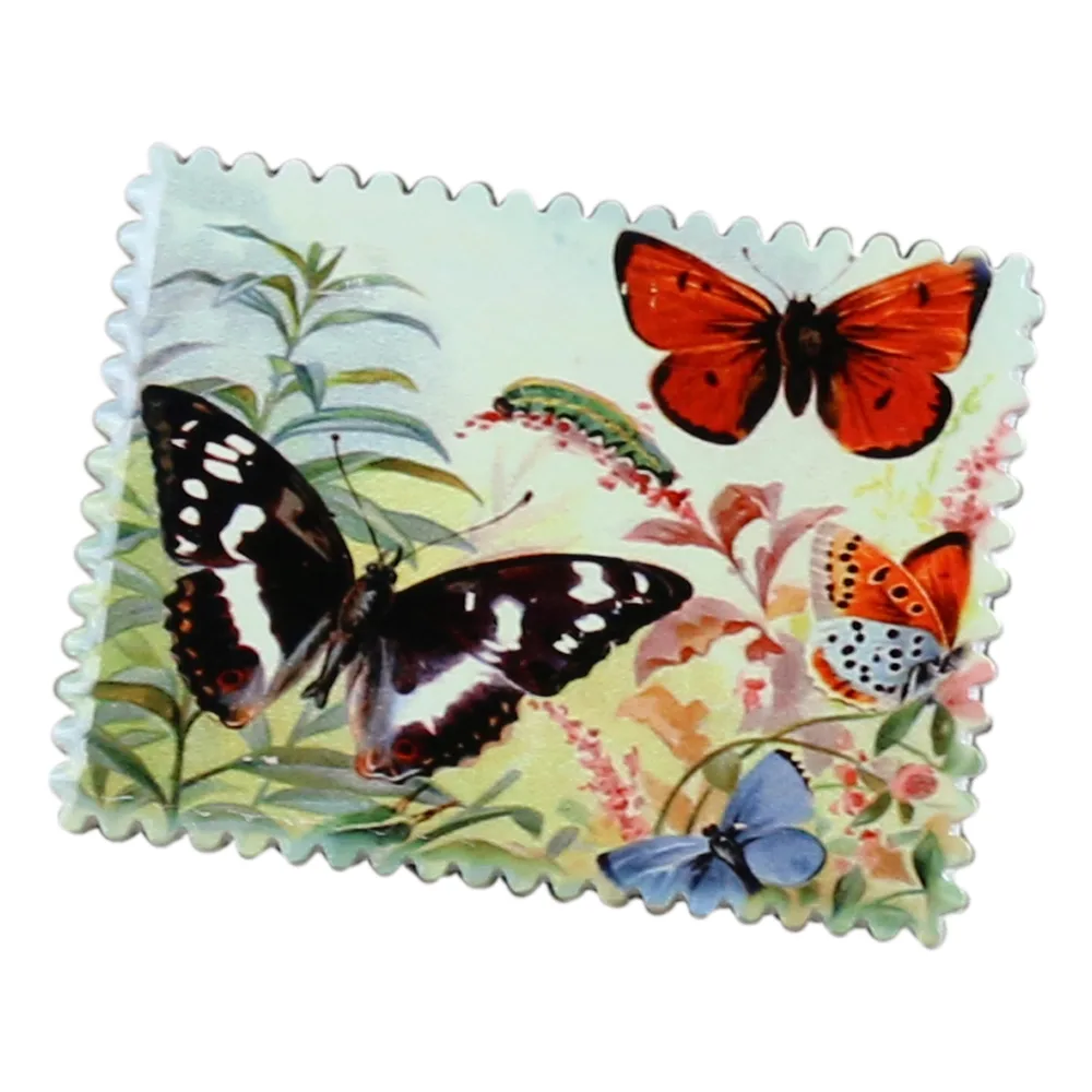 Magnet din ceramica Fluturi 8x6 CM
