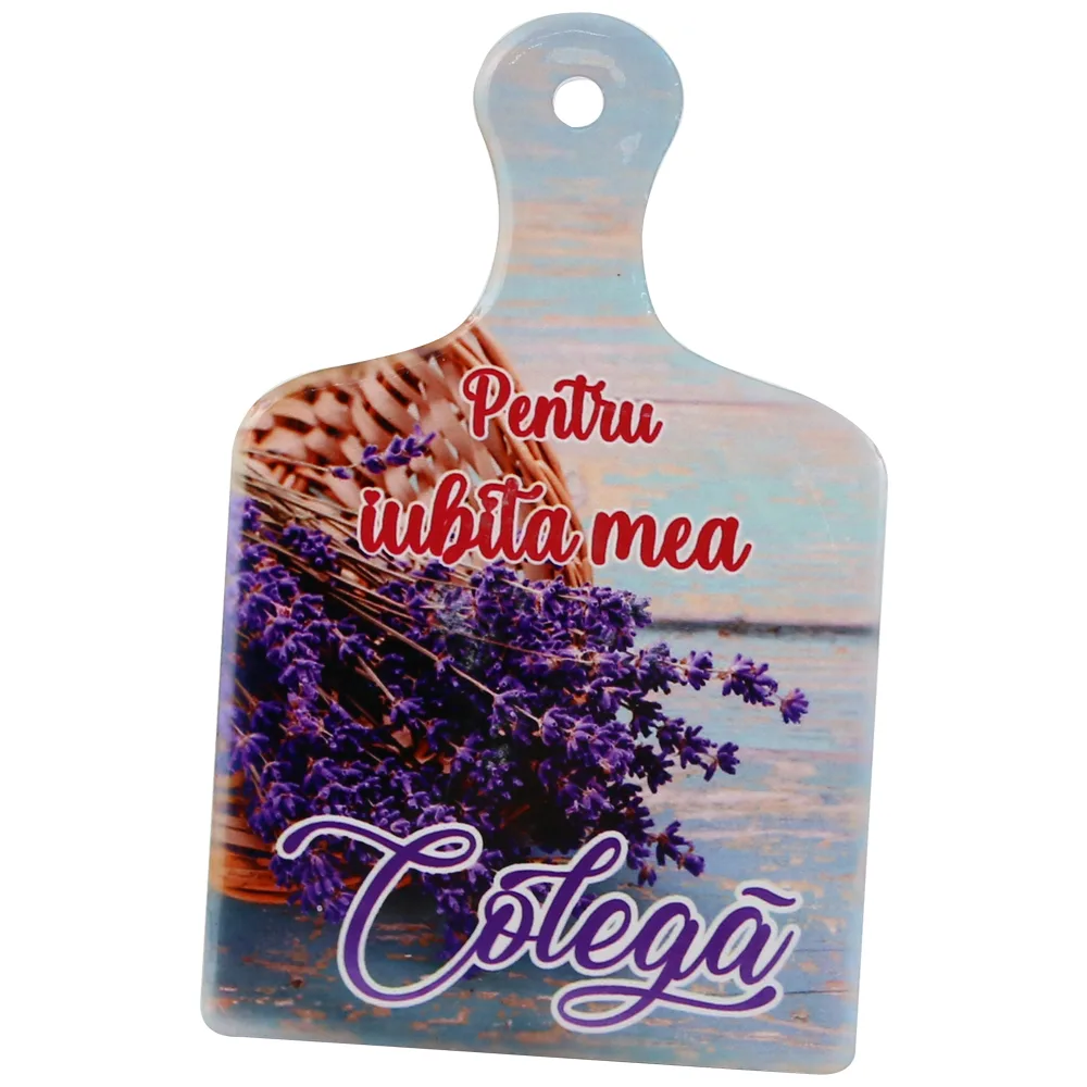 Magnet din ceramica "Pentru iubita mea Colega" 6x9.5 CM