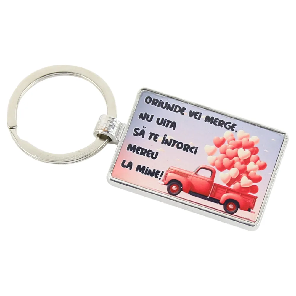 Breloc din metal "Oriunde vei merge..." 7 CM