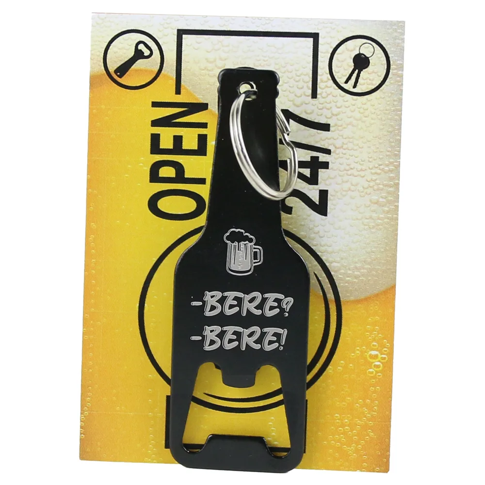 Breloc cu desfacator de sticle "Bere? Bere!" 9 CM