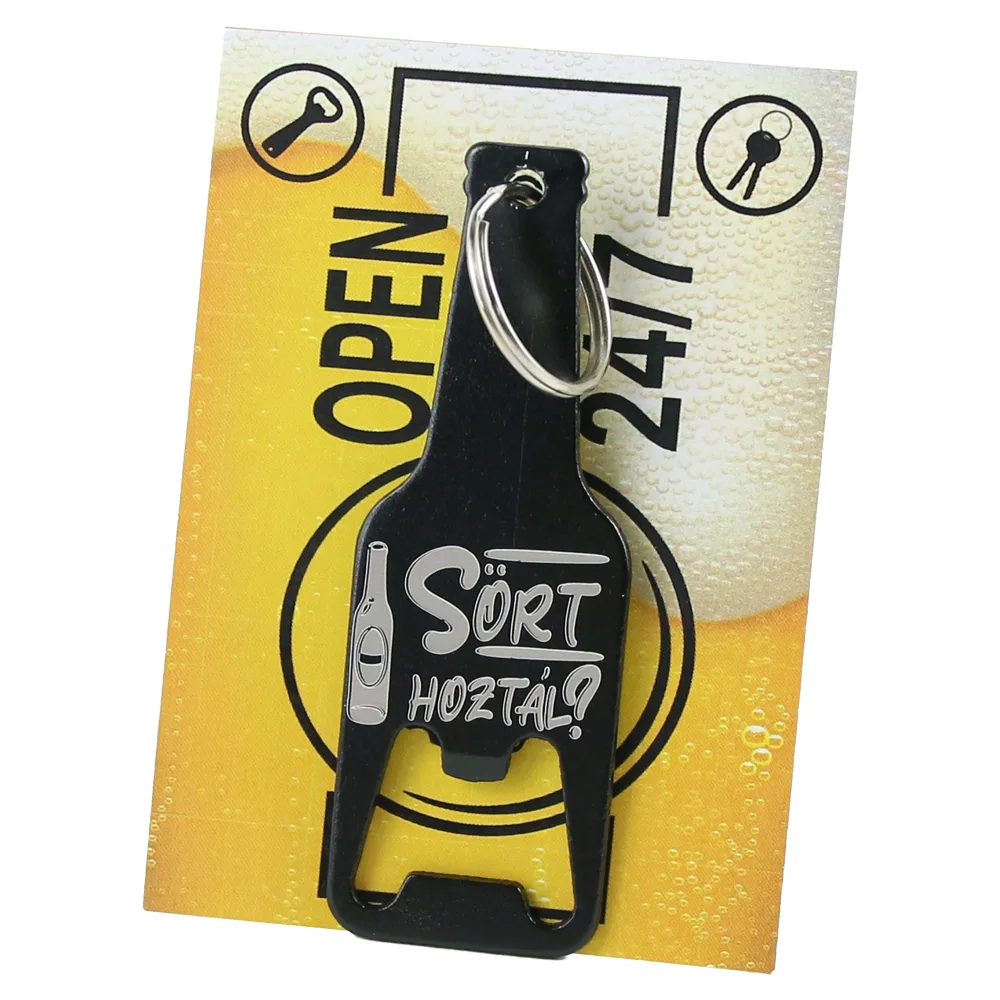 Breloc cu desfacator de sticle "Sort hoztal?" 9 CM