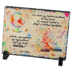 Placa ardezie "A legjobb tanarnak" 19x14 CM