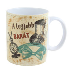 Cana ceramica "A legjobb Barat" 330 ml, Crem