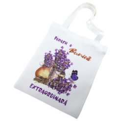 Sacosa textil "Pentru o Bunica extraordinara" 29x35 CM