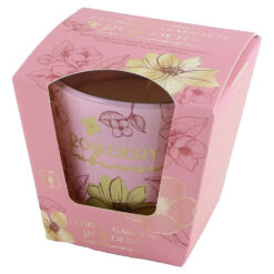 Lumanare parfumata Floral Garden 115 gr, Powdery Tuberose/Luminous green