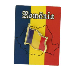 Insigna Steagul Romaniei 2 CM, din metal