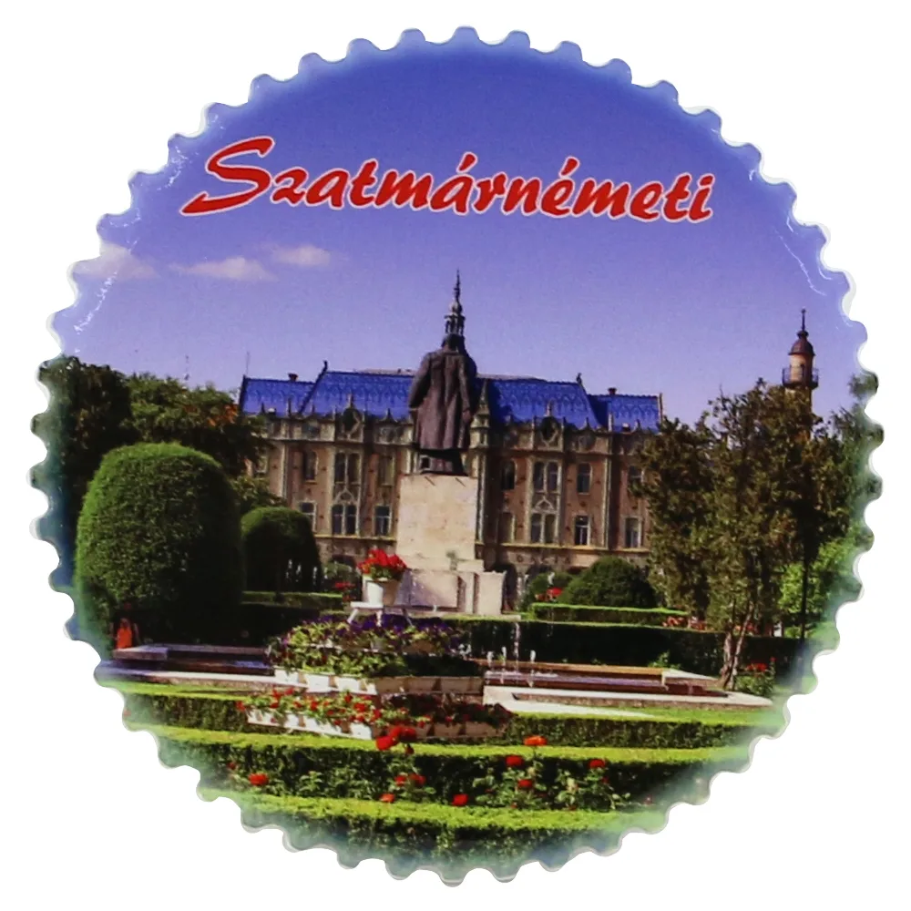 Magnet din ceramica "Romania", 7 CM, Szatmarnemeti