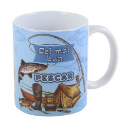 Cana ceramica "Cel mai bun Pescar!" 330 ml