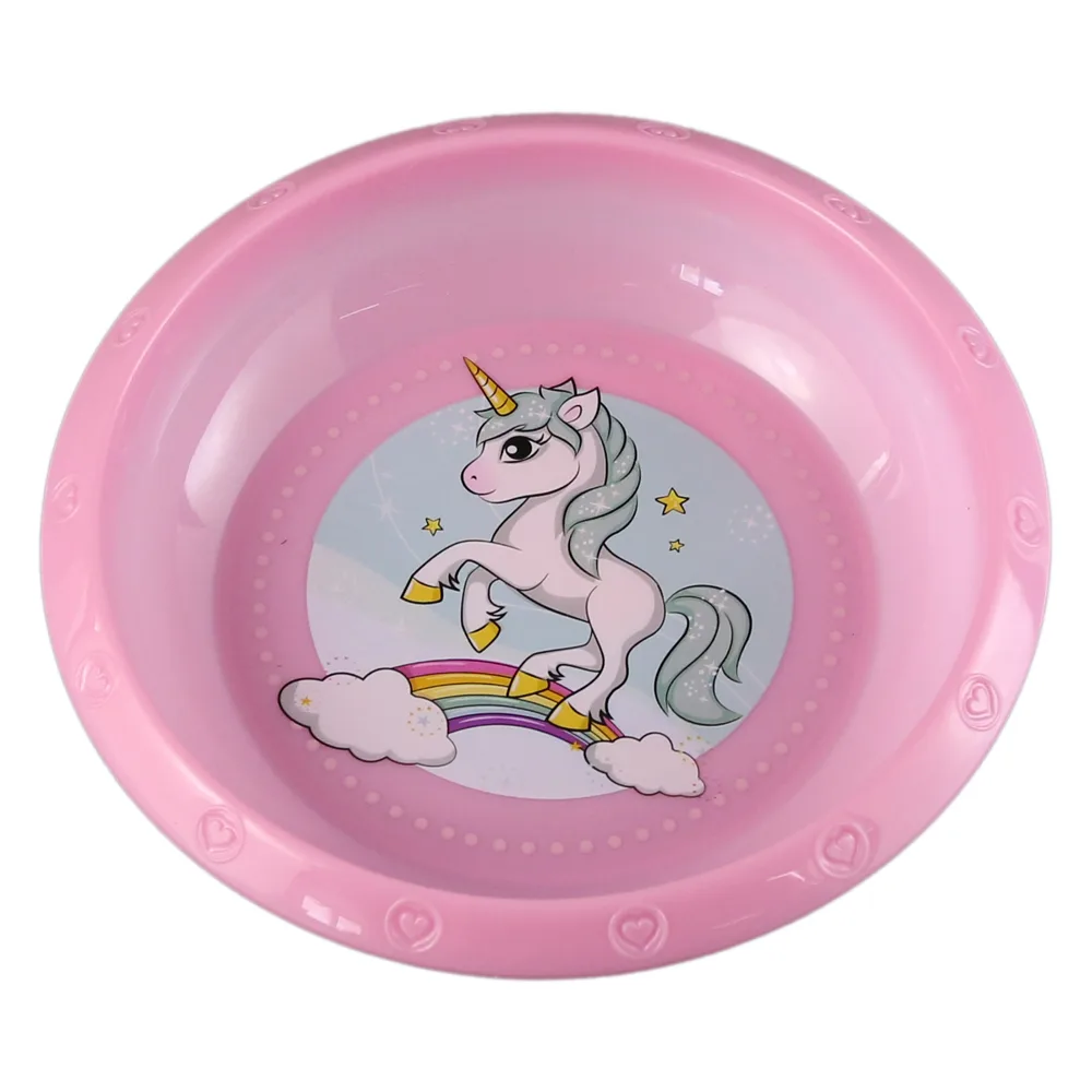 Farfurie adanca din plastic Unicorn 16x3 CM