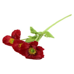 Floare de mac artificial cu boboc, 58 CM