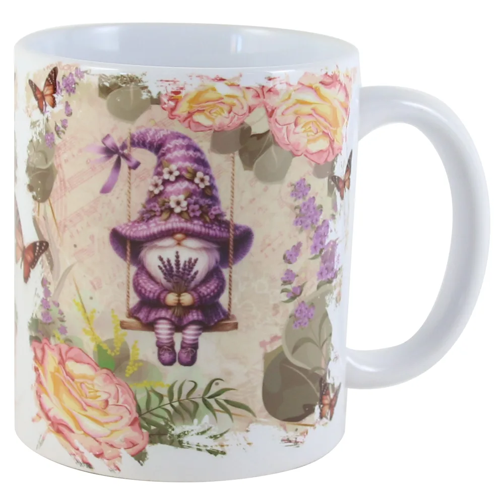 Cana ceramica 330 ml, Spiridus cu lavanda