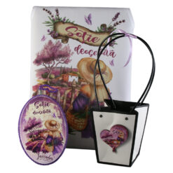 Set cadou "Sotie deosebita", cu 3 piese, Lavender