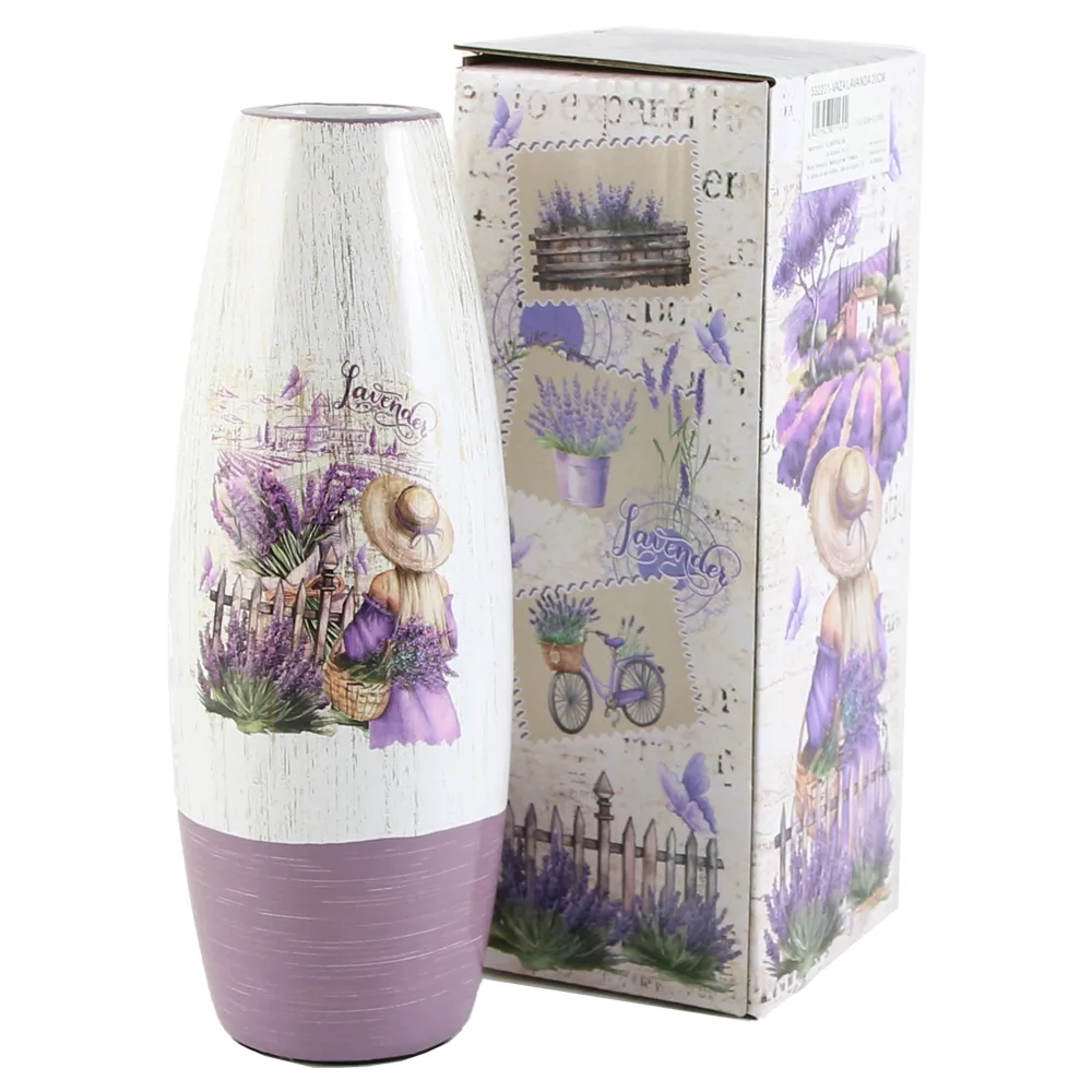 Vaza din ceramica Lavender 7x20 CM, in cutie decorativa, M.241