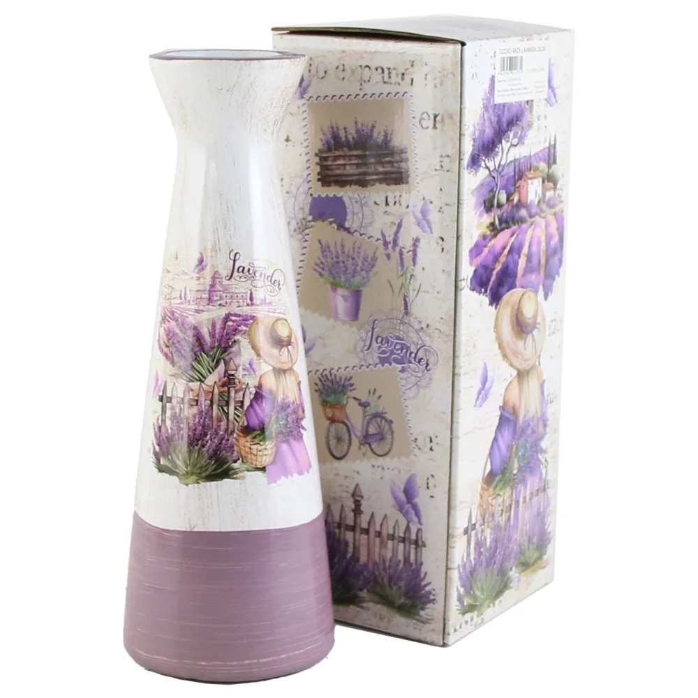 Vaza din ceramica Lavender 9x25 CM, in cutie decorativa, M.252