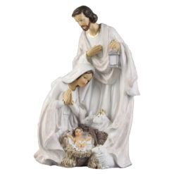 Decoratiune Sfanta Familie 13x21 CM, din rasina, Betleem