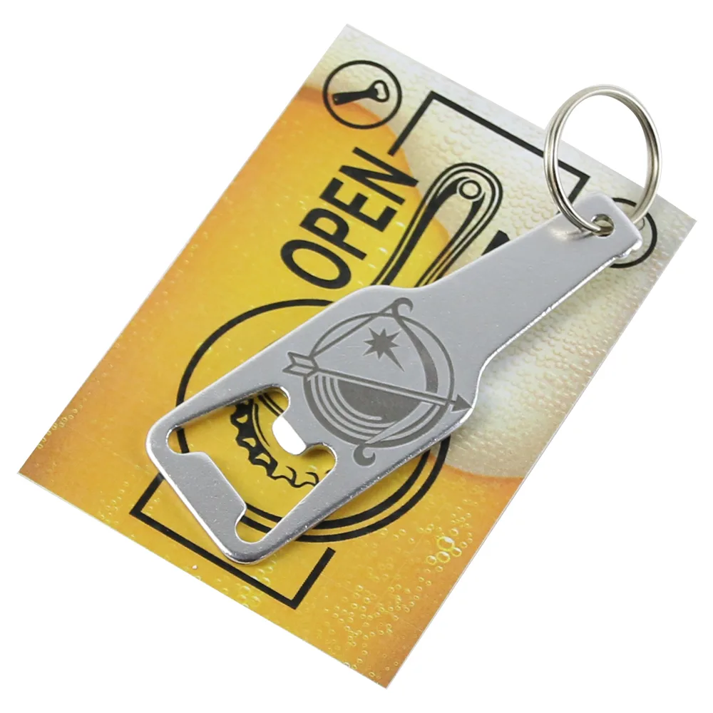 Breloc cu desfacator de sticle, Sagetator, 9 CM