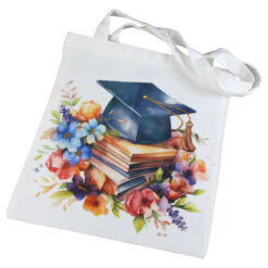 Sacosa Textil, Toca cu flori, 30x35 CM