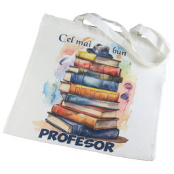 Sacosa Textil "Cel mai bun Profesor", 40x40 CM