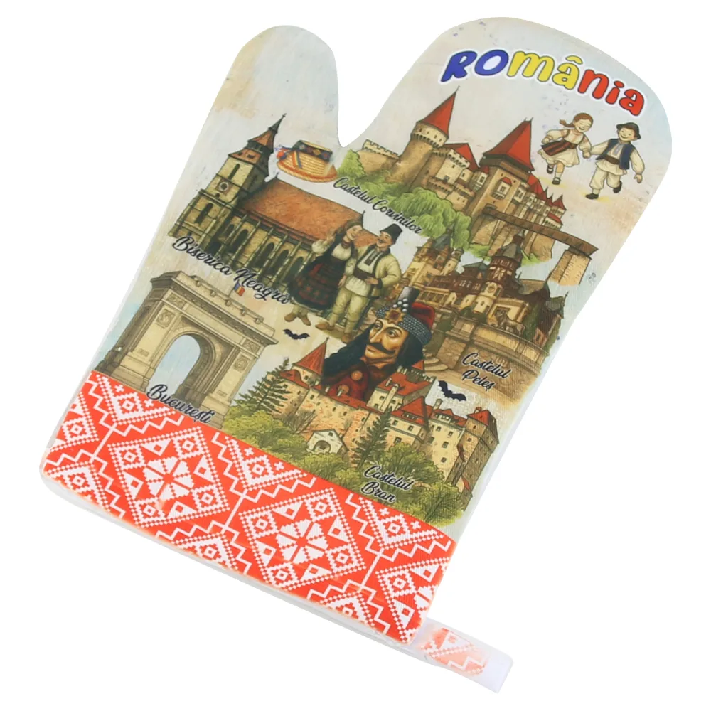 Manusa de bucatarie "Romania", Cladiri faimoase