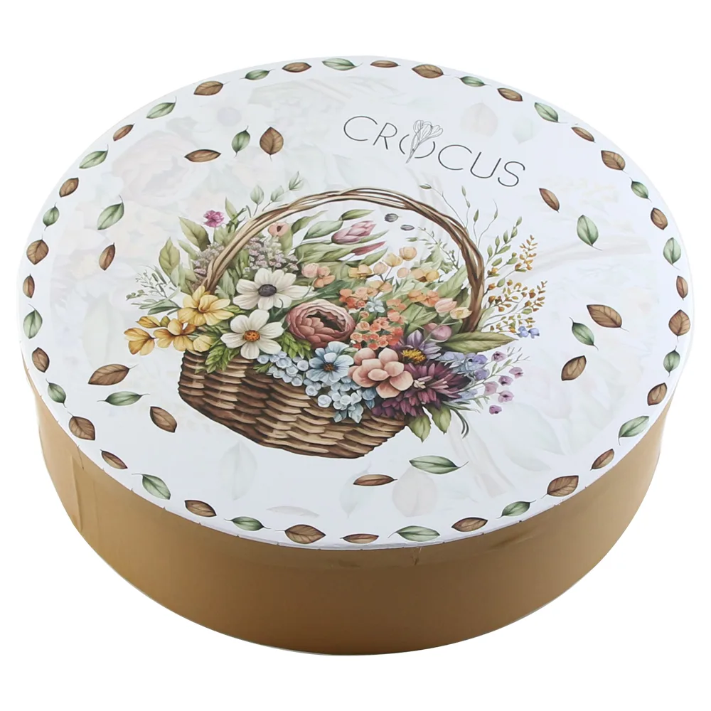 Set 6 cesti cu farfurii din portelan 250 ml "Basket of Flowers-Field flowers", in cutie decorativa - imagine 2