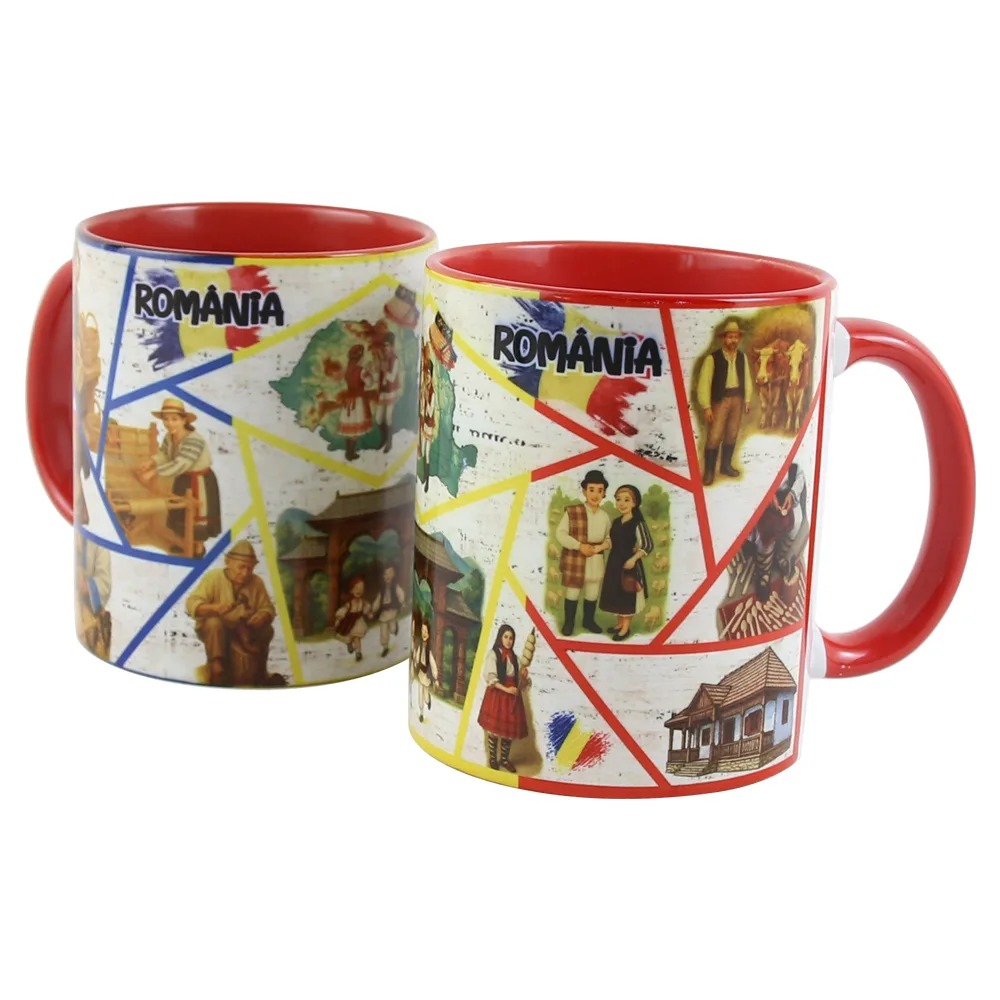 Cana ceramica "Romania" 330 ml, Meserii