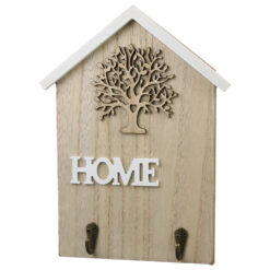 Suport pentru chei din lemn "Home", 19x26 CM, Copacul Vietii