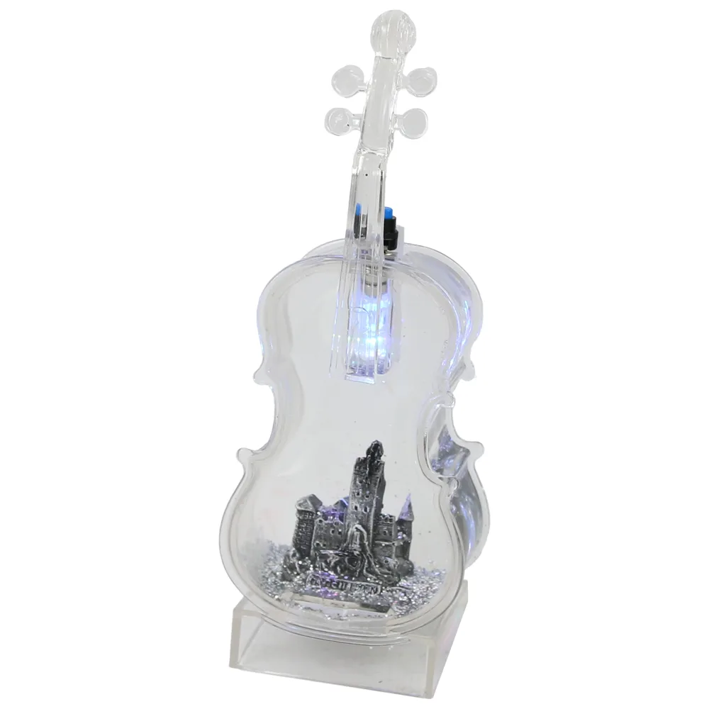 Ornament decorativ Vioara cu led 6.5x16 CM, Castlelul Bran