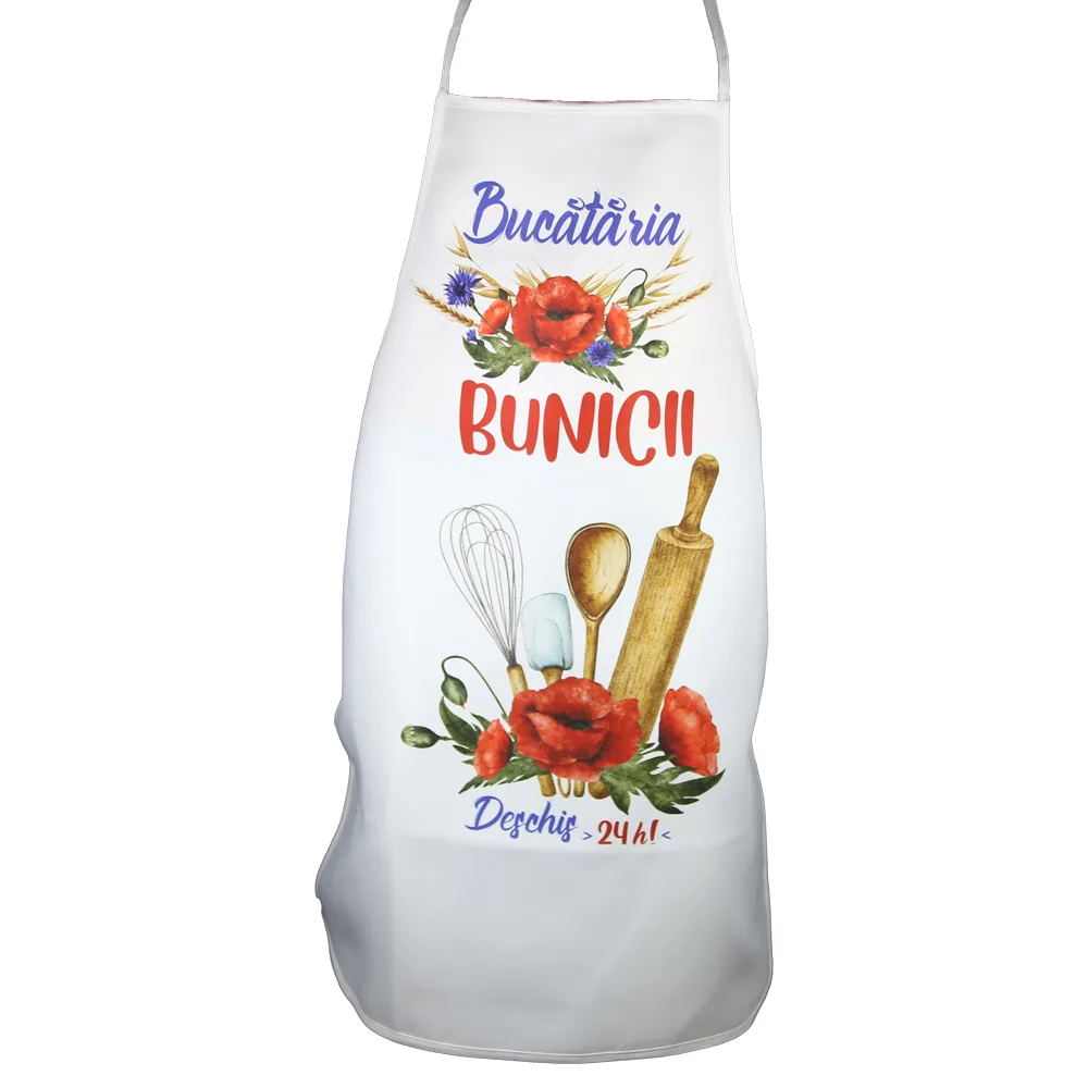 Sort de bucatarie "Bucataria Bunicii deschis 24 h!", 63x82 CM