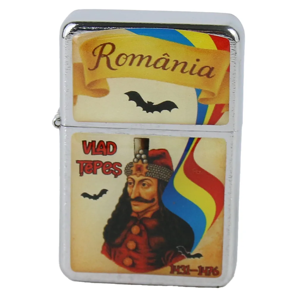 Bricheta metalica "Romania/Vlad Tepes", 4x6 CM