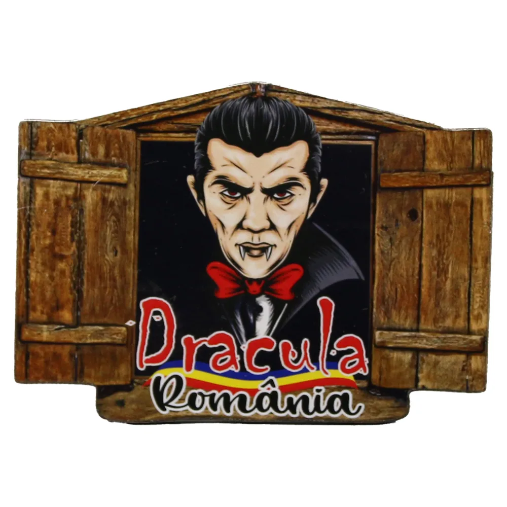 Magnet frigider mdf "Romania" 10 CM, Dracula