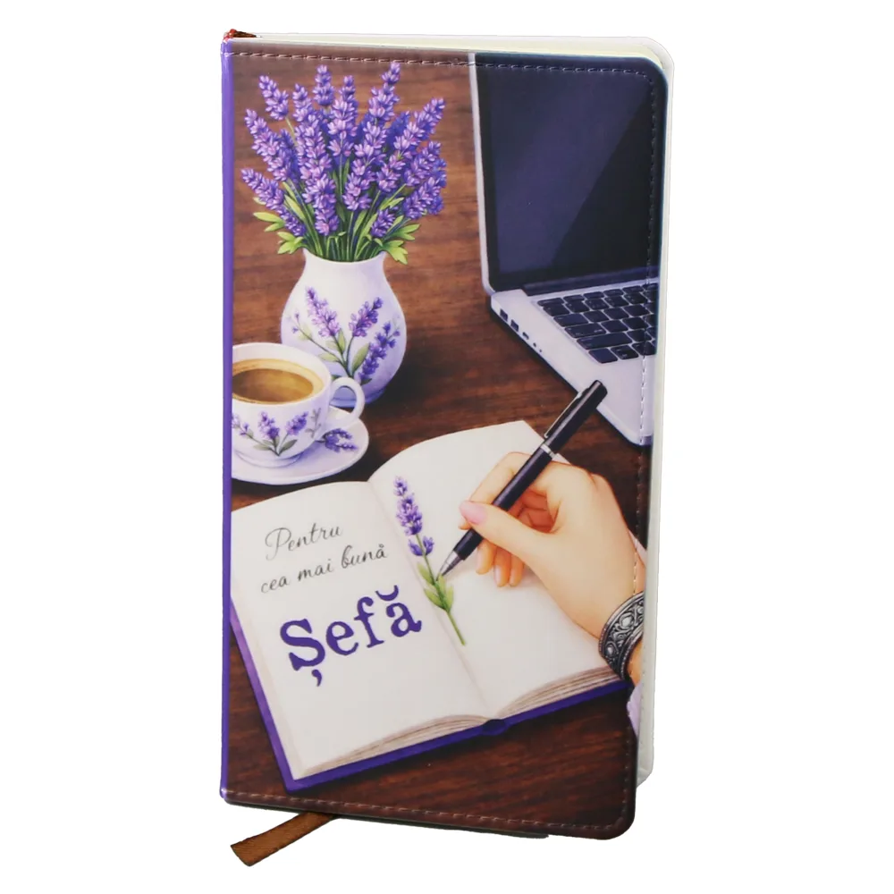 Agenda nedatata "Pentru cea mai buna Sefa", 10x17.5 cm