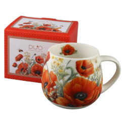 Cana din portelan 430 ml "Poppies" in cutie decorativa
