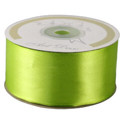 Rola panglica satin Verde lime 38 mm x 25 m Art Deco