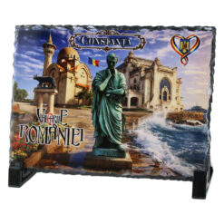 Placa ardezie "Constanta - Valoriile Romaniei" 19 x 14 cm
