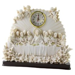 Ceas decorativ din rasina Cina cea de Taina 25x21 cm