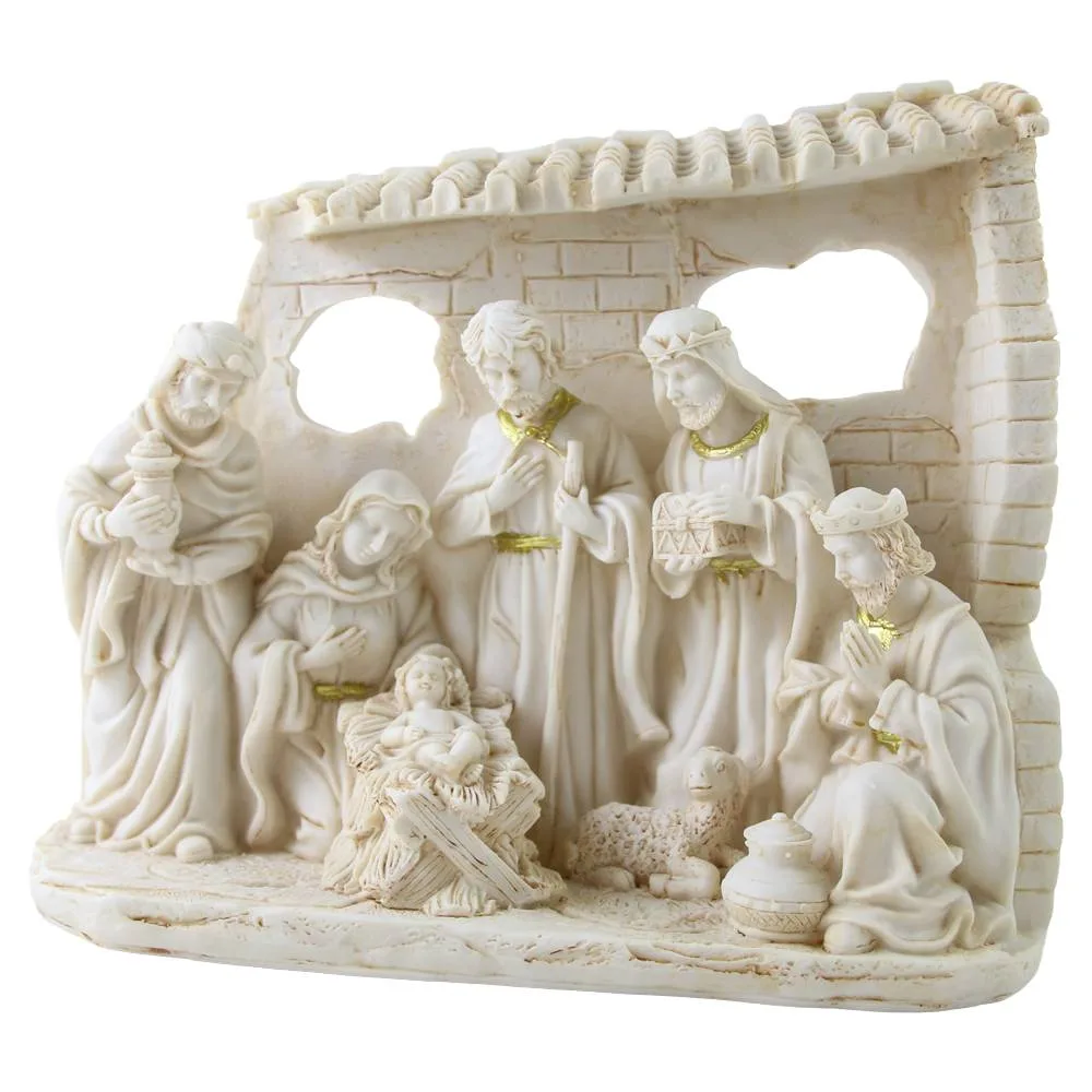 Decoratiune din rasina Betleem 24x21 cm