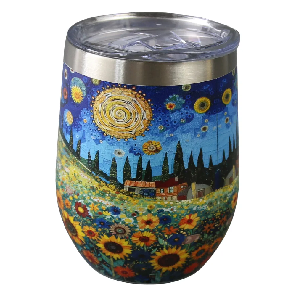 Cana termos 330 ml "Sunflower Field", in cutie decorativa