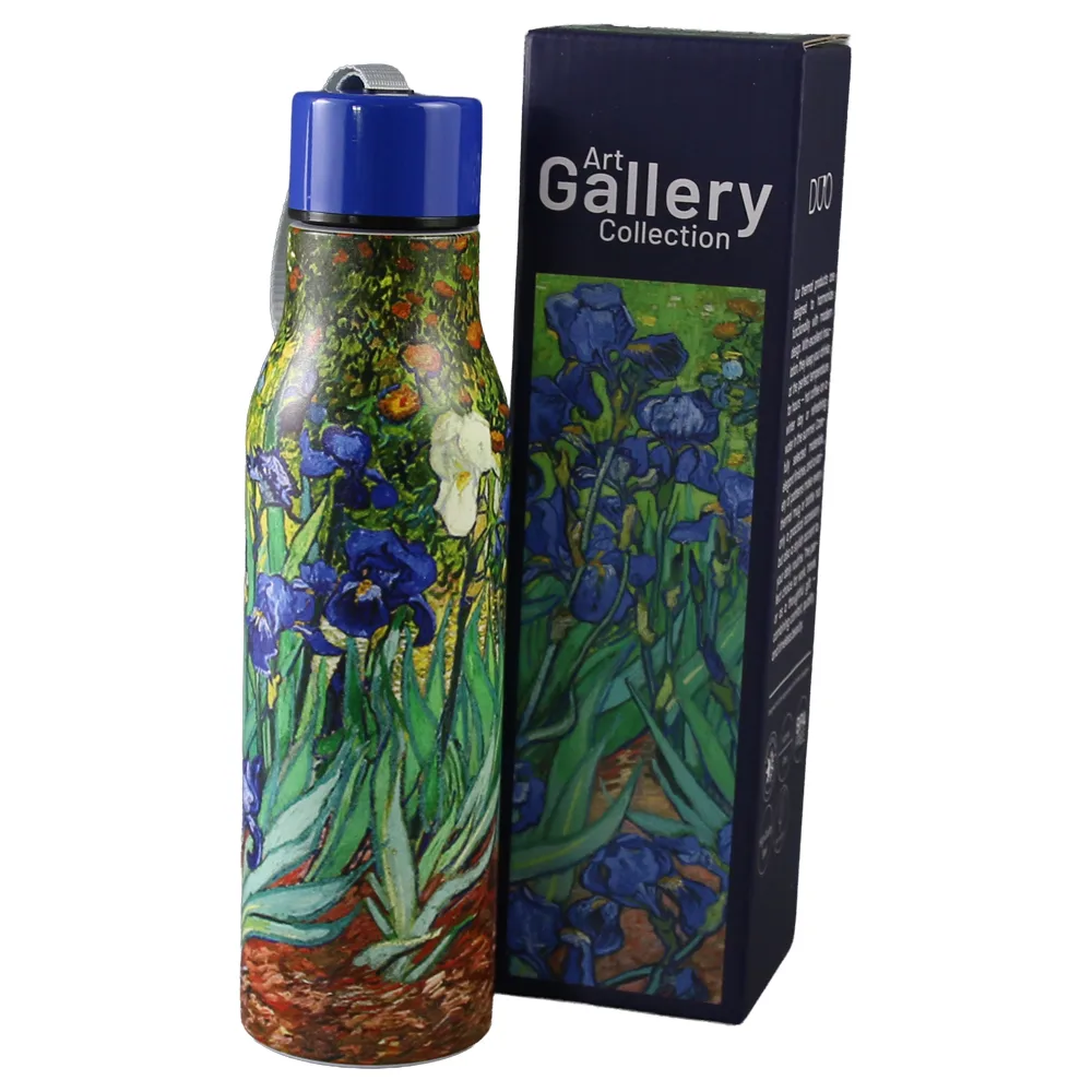 Sticla termos 500 ml "Irises" de V. van Gogh, in cutie decorativa - imagine 2