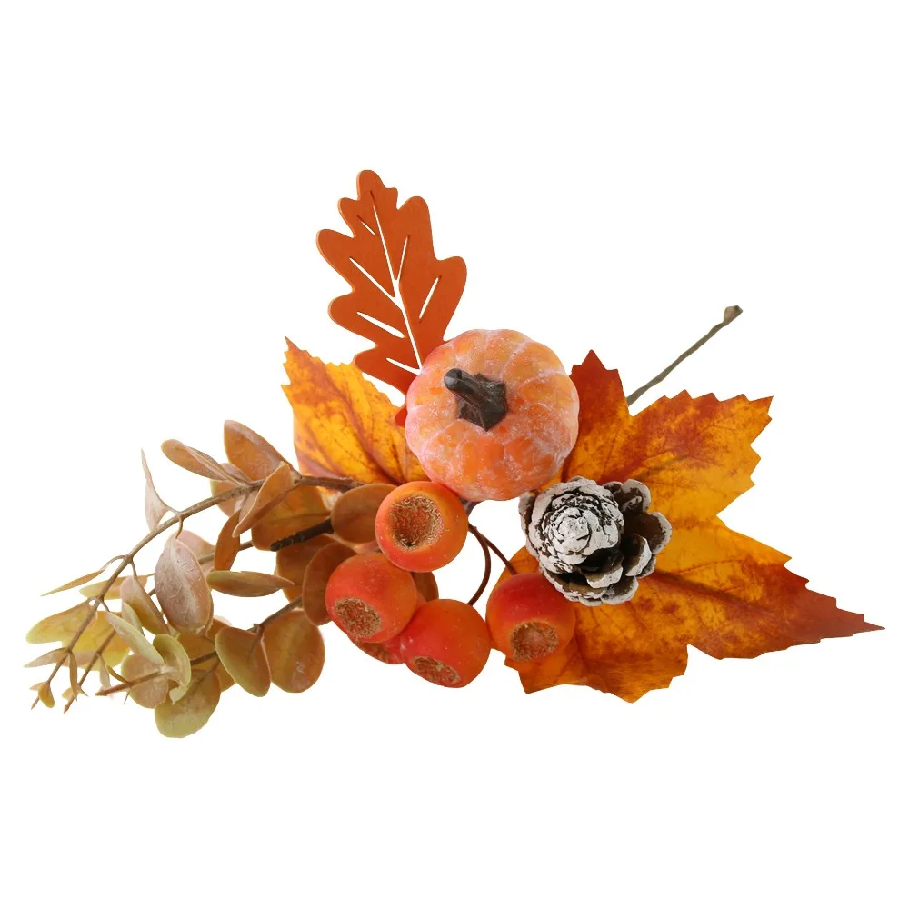 Pick decorativ de toamna cu bobite si dovlecel 27 cm