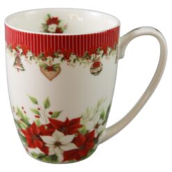 Alternative view of Cana de Craciun din portelan Christmas Flower 360 ml, in cutie decorativa